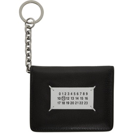 메종마르지엘라 Maison Margiela Black Bifold Keychain Logo Card Holder 212168M163017