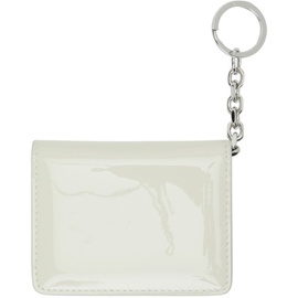 메종마르지엘라 Maison Margiela 오프화이트 Off-White Patent Keyring Bifold Card Holder 212168M164004