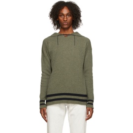 메종마르지엘라 Maison Margiela Green & Navy Pullover Sweater 212168M202015