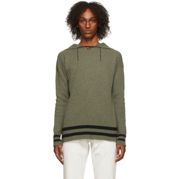 메종마르지엘라 메종마르지엘라 Maison Margiela Green & Navy Pullover Sweater 212168M202015