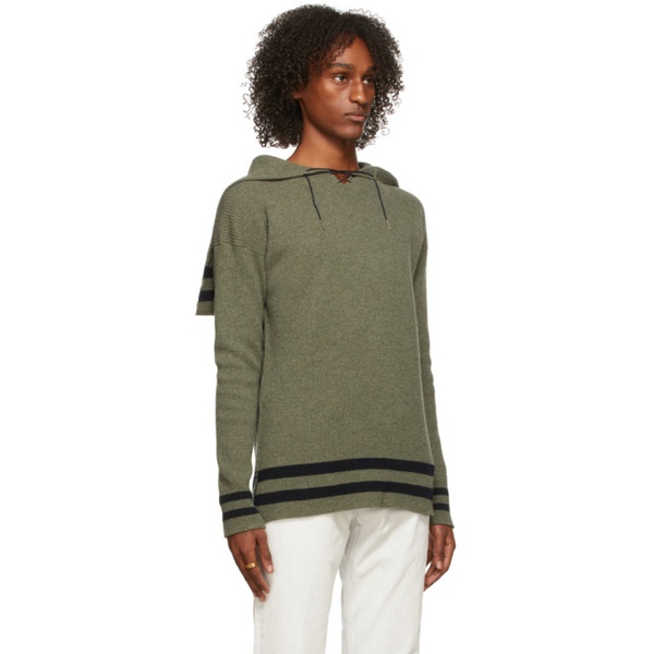 메종마르지엘라 메종마르지엘라 Maison Margiela Green & Navy Pullover Sweater 212168M202015