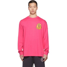 몽클레어 Moncler Genius 2 Moncler 1952 Pink Logo Long Sleeve T-Shirt 212171M213005