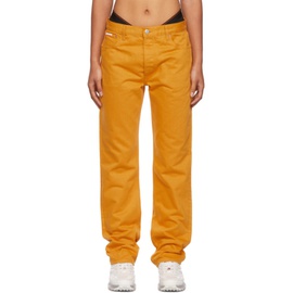 헤론 프레스톤 포 캘빈 클라인 헤론 프레스톤 Heron Preston for Calvin Klein Orange Season 2 Straight-Leg Jeans 212181F069000