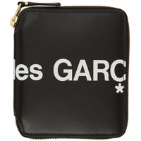 Comme des Garcons Wallets Black CDG Huge Logo Zip Around Wallet 212230F040006