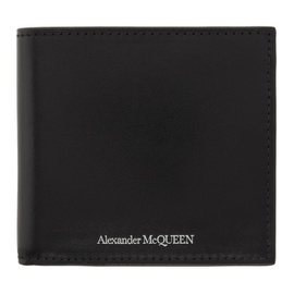 알렉산더맥퀸 Alexander McQueen Black Logo Bifold Wallet 212259M164020