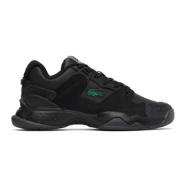 라코스테 Lacoste Black Leather & Suede T-Point Sneakers 212268M237015