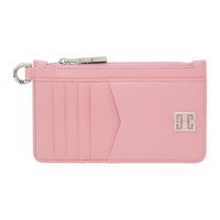 지방시 Givenchy Pink 4G Zipped Card Holder 212278F037019