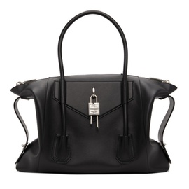 지방시 Givenchy Black Medium Antigona Soft Lock Bag 212278F046055