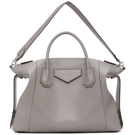 지방시 Givenchy Grey Medium Antigona Soft Bag 212278F046061