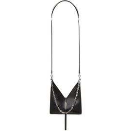 지방시 Givenchy Black Mini Cut-Out Box Chain Bag 212278F048148
