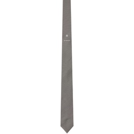 지방시 Givenchy Grey & White Logo Tie 212278M158005