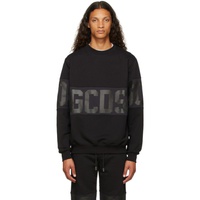 GCDS Black Band Logo Sweatshirt 212308M204001
