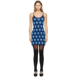 마크 제이콥스 Marc Jacobs Heaven Blue Knit Logo Dress 212337F052001