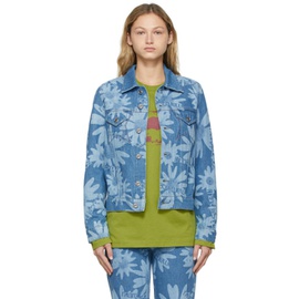 마크 제이콥스 Marc Jacobs Heaven Blue Denim Laser Floral Jacket 212337F060000