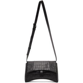 발렌시아가 Balenciaga Black Croc XS Soft Hourglass Bag 212342F048067