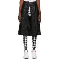 Comme des Garcons Homme Plus Faux-Leather Croc Cut-Out Shorts 212347M213075