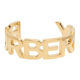 버버리 Burberry Gold Logo Cuff Bracelet 212376F007000