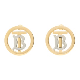 버버리 Burberry Gold Monogram Motif Earrings 212376F009008