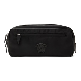 베르사체 Versace Black La Medusa Wash Bag 212404M171013