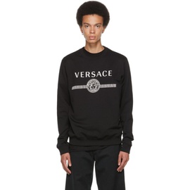 베르사체 Versace Black Medusa Logo Sweatshirt 212404M204028