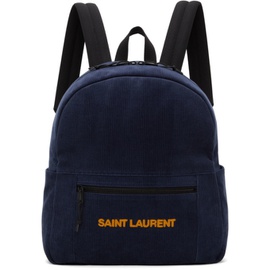 생로랑 Saint Laurent Navy Nuxx Backpack 212418M166008