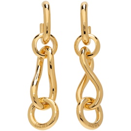 로에베 Loewe Gold Chainlink Earrings 212677F022121