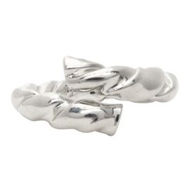 로에베 Loewe Silver Nappa Twist Ring 212677F024001