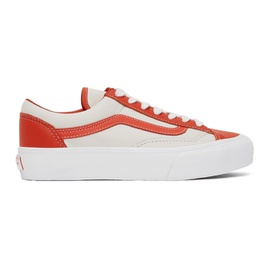 반스 Vans Orange & White Style 36 VLT LX Sneakers 212739F128017