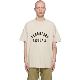 피어오브갓 Fear of God Beige Baseball T-Shirt 212782M213001