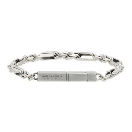 보테가 베네타 Bottega Veneta Silver Chain Bracelet 212798M163116