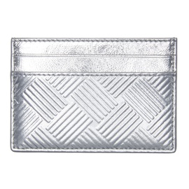 보테가 베네타 Bottega Veneta Silver Calfskin & Nappa Leather Card Holder 212798M163136