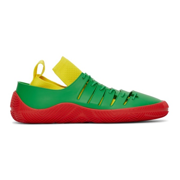 보테가베네타 보테가 베네타 Bottega Veneta Green & Red Climber Sneakers 212798M237331