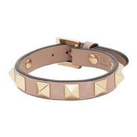 Pink 발렌티노 Valentino Garavani Rockstud Bracelet 212807F020025