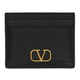 발렌티노 Valentino Garavani Black VLogo Card Holder 212807F037007
