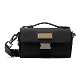 돌체앤가바나 Dolce & Gabbana Black Calfskin Crossbody Bag 221003M170004