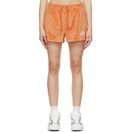 Nike Orange Air Velour Shorts 221011F088003