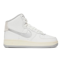 Nike White Strapless Air Force 1 Sculpt High Sneakers 221011F127033