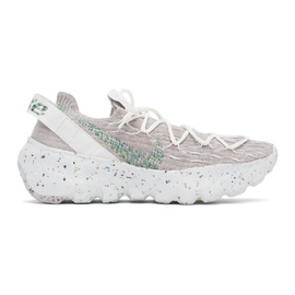 Nike Grey & Green Space Hippie 04 Sneakers 221011F128160