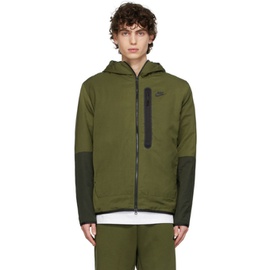 Nike Green NSW Tech 에센셜 Essentials Repel Hooded Jacket 221011M180005