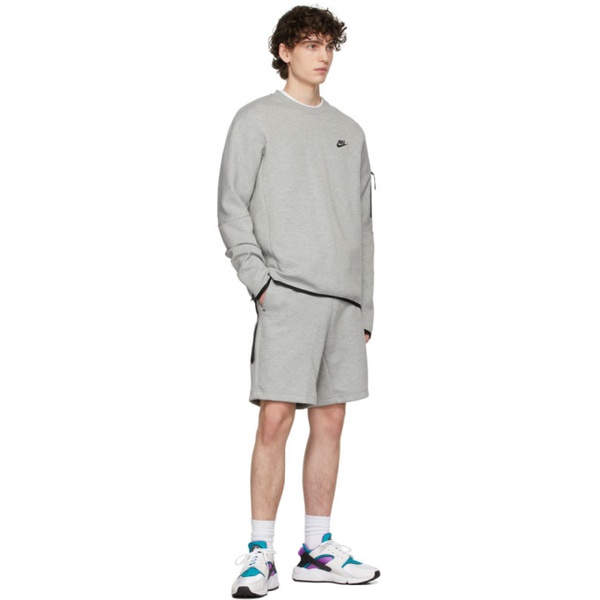 나이키 Nike Grey NSW Tech Fleece Shorts 221011M193012