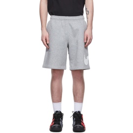 Nike Grey Sportswear Club Graphic Shorts 221011M193039