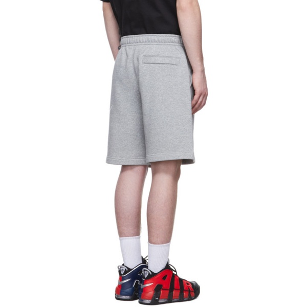 나이키 Nike Grey Sportswear Club Graphic Shorts 221011M193039