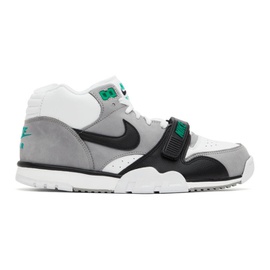Nike White Air Trainer 1 High-Top Sneakers 221011M236032