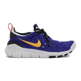 Nike Blue & White Free Run Trail Sneakers 221011M237011
