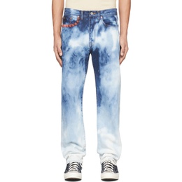 더블렛 Doublet Blue Recycle Punk Jeans 221038M186004