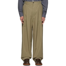 카미엘 포트젠스 Camiel Fortgens Brown Cotton Trousers 221109M191060
