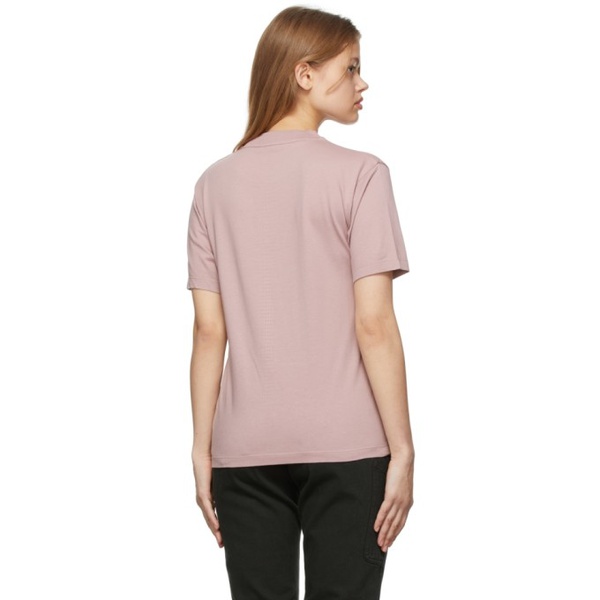 몽클레어 몽클레어 Moncler Pink Logo T-Shirt 221111F110014
