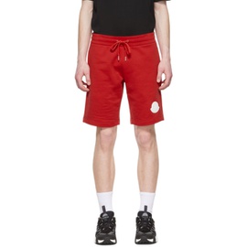몽클레어 Moncler Red Cotton Shorts 221111M193028