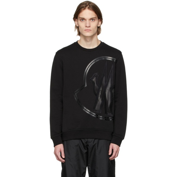 몽클레어 몽클레어 Moncler Black Logo Patched Sweatshirt 221111M204023