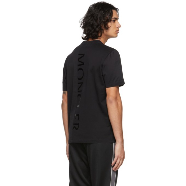 몽클레어 몽클레어 Moncler Black Logo T-Shirt 221111M213047